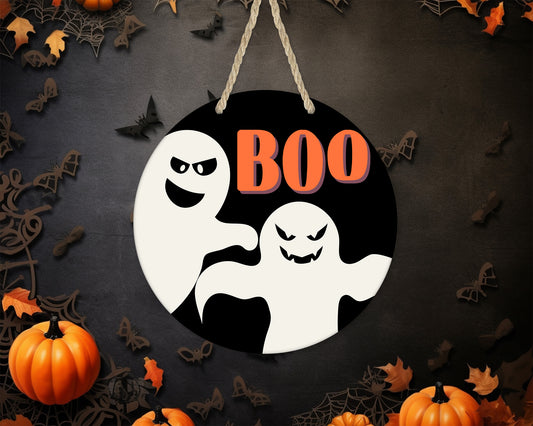 Boo 3 - 10" Round Door Hanger