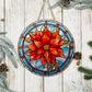 Stained Glass Christmas #29 - 10" Round Door Hanger